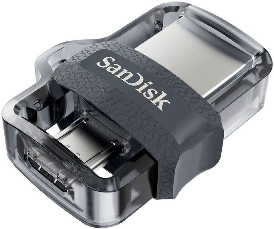 SanDisk - Ultra 256GB USB 3.0, Micro USB Flash Drive - Gray / Transparent_0