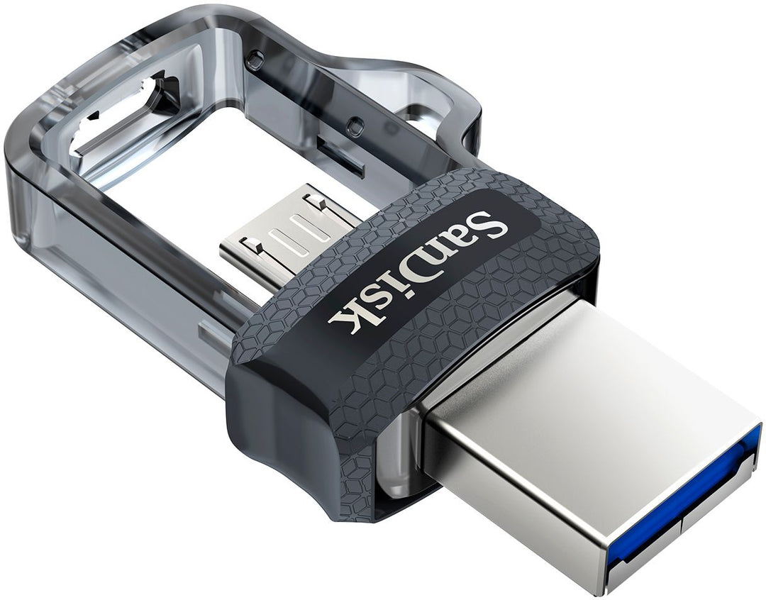 SanDisk - Ultra 256GB USB 3.0, Micro USB Flash Drive - Gray / Transparent_2