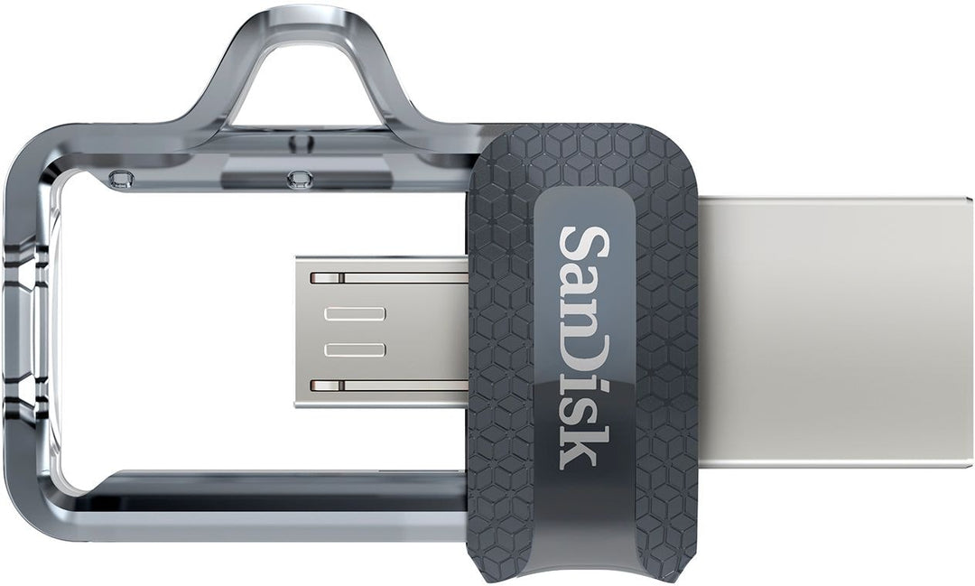 SanDisk - Ultra 256GB USB 3.0, Micro USB Flash Drive - Gray / Transparent_3