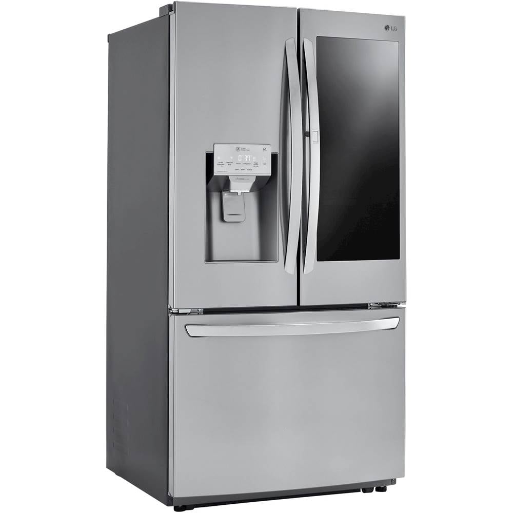LG - 21.9 Cu. Ft. French Door-in-Door Counter-Depth Smart Refrigerator with InstaView - Stainless steel_1
