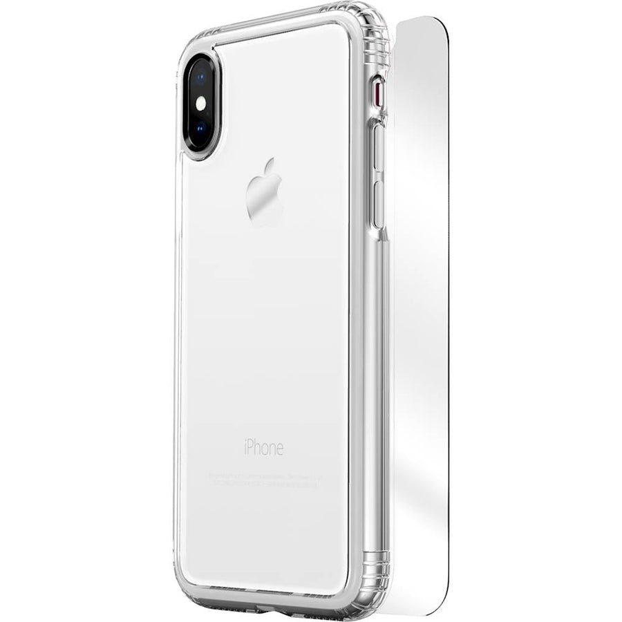 SaharaCase - Crystal Clear Protective Kit Case with Glass Screen Protector for Apple® iPhone® XS Max - Crystal Clear_0