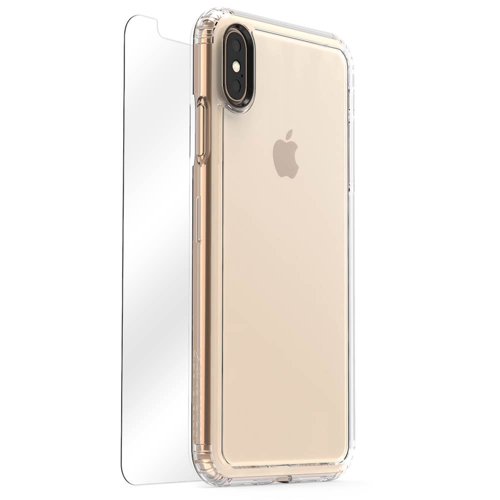 SaharaCase - Crystal Clear Protective Kit Case with Glass Screen Protector for Apple® iPhone® XS Max - Crystal Clear_5