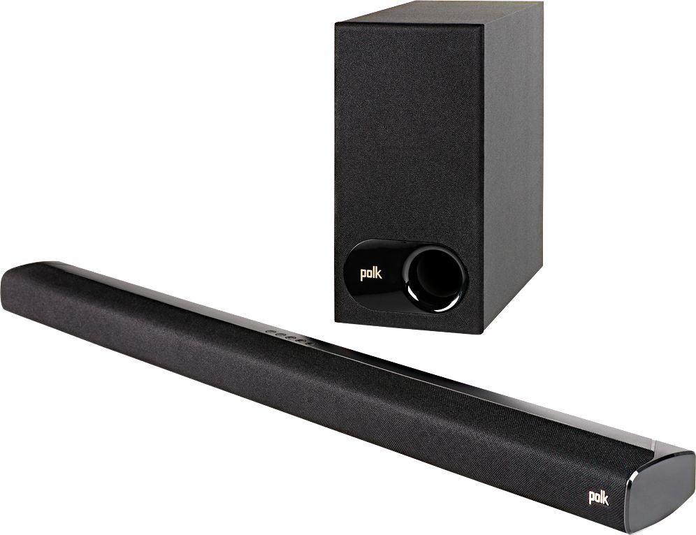 Polk Audio - 2.1-Channel Signa S2 Ultra-Slim Soundbar with Wireless Subwoofer and Dolby Digital - Black_1