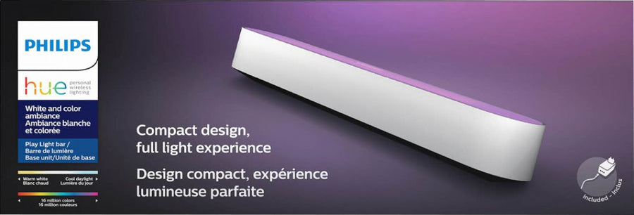 Philips - Hue Play White & Color Ambiance Smart LED Bar Light - White_0