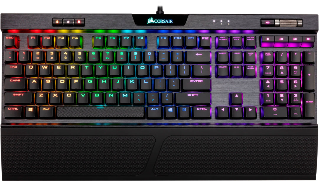 CORSAIR - K70 RGB MK.2 LOW PROFILE RAPIDFIRE Full-size Wired Mechanical Cherry MX LOW PROFILE Speed Switch Gaming Keyboard - Black_6