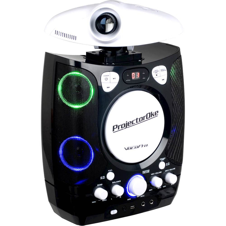 VocoPro - CD+G/Bluetooth Karaoke System - White/Black_7