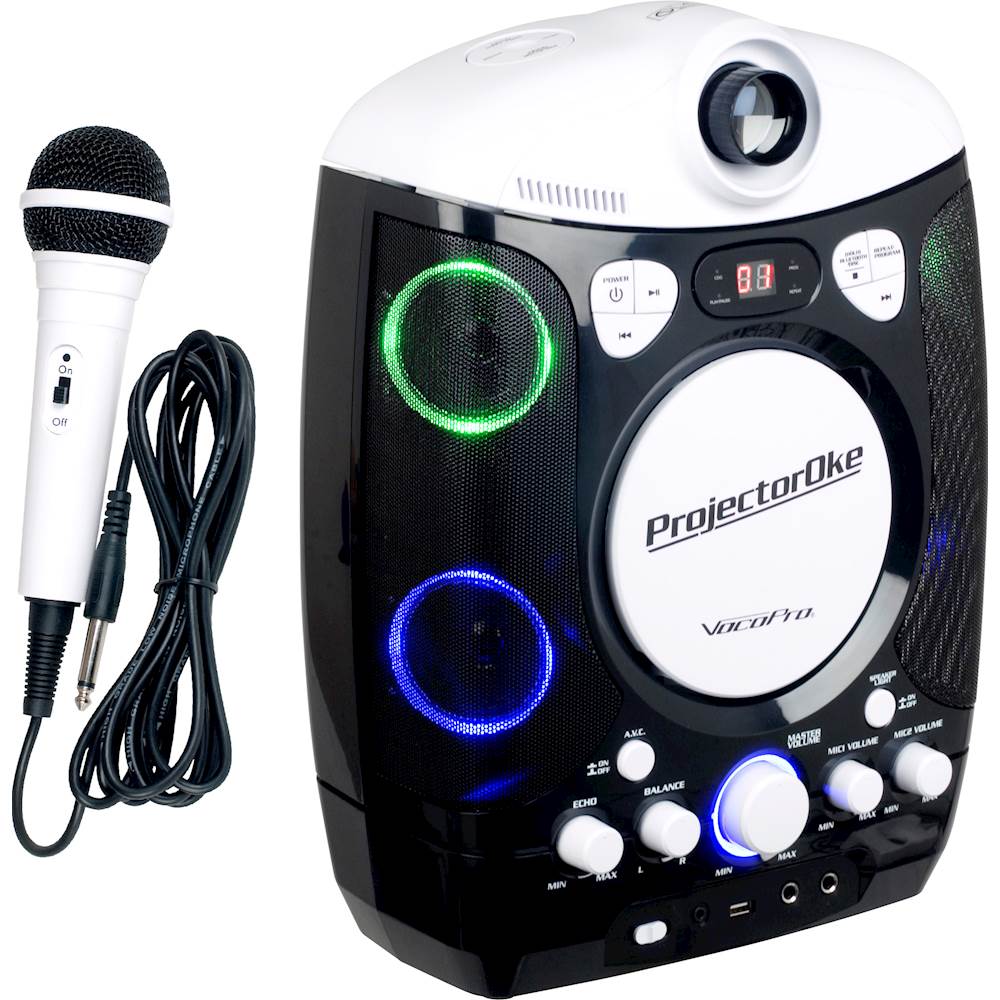 VocoPro - CD+G/Bluetooth Karaoke System - White/Black_4
