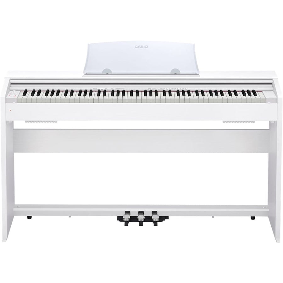 Casio - Full-Size Keyboard with 88 Fully-Size Velocity-Sensitive Keys - White wood_0