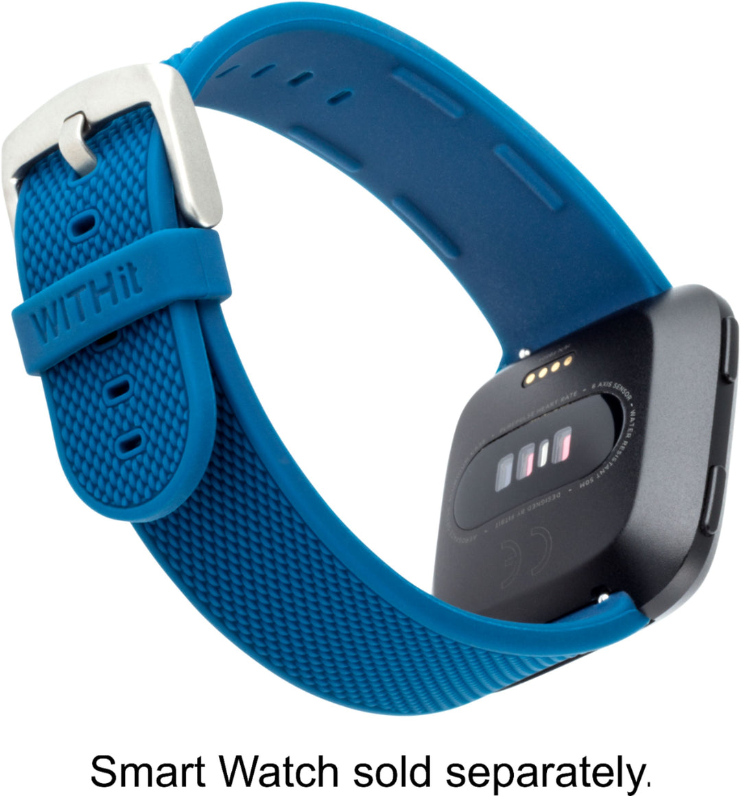 WITHit - Band Kit for Fitbit Versa, Versa Lite and Versa 2 (3-Pack) - Silver/Olive/Navy_5