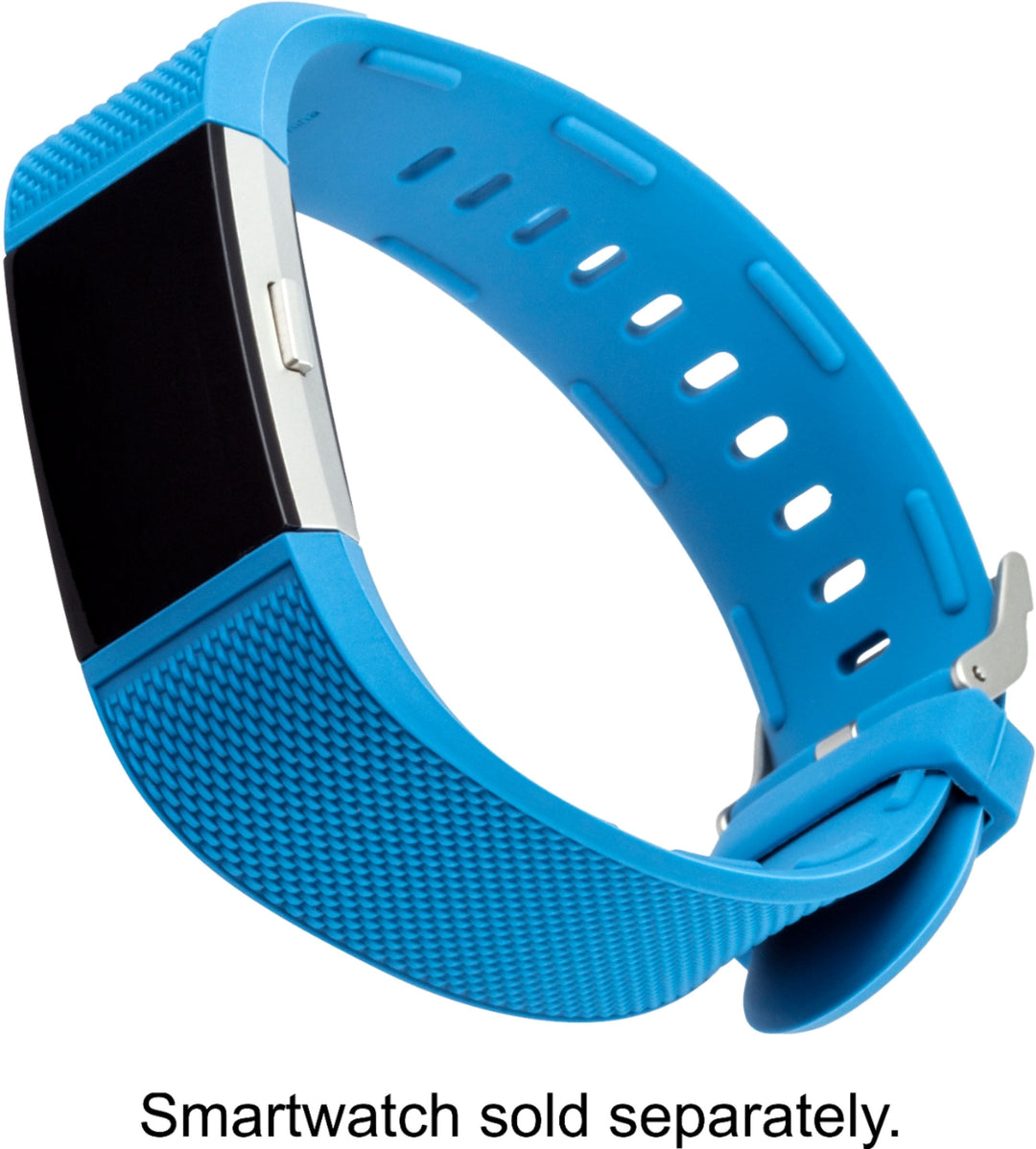 WITHit - Band Kit for Fitbit Charge 3 and Charge 4 (2-Pack) - Black/Gray/Blue_5