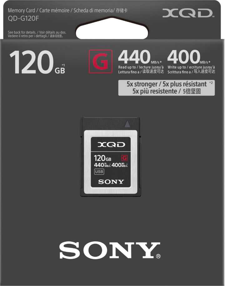 Sony - XQD-G Series Memory Card - 120GB_5