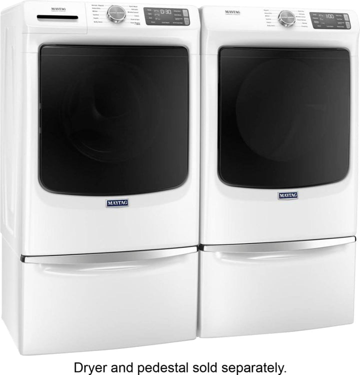 Maytag - 4.8 Cu. Ft. High Efficiency Stackable Front Load Washer with Steam and Extra Power Button - White_11