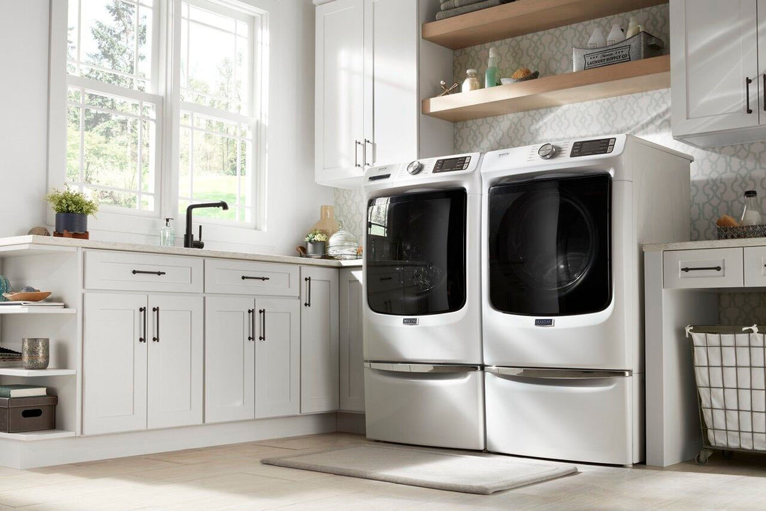Maytag - 4.8 Cu. Ft. High Efficiency Stackable Front Load Washer with Steam and Extra Power Button - White_4