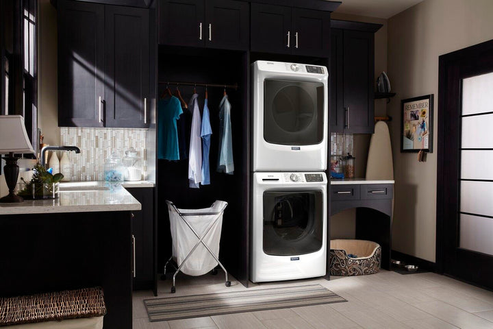 Maytag - 4.8 Cu. Ft. High Efficiency Stackable Front Load Washer with Steam and Extra Power Button - White_17