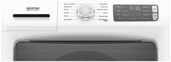 Maytag - 4.8 Cu. Ft. High Efficiency Stackable Front Load Washer with Steam and Extra Power Button - White_15