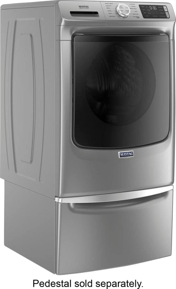 Maytag - 4.8 Cu. Ft. High Efficiency Stackable Front Load Washer with Steam and Extra Power Button - Metallic slate_15