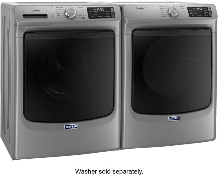Maytag - 7.3 Cu. Ft. Stackable Gas Dryer with Steam and Extra Power Button - Metallic slate_9