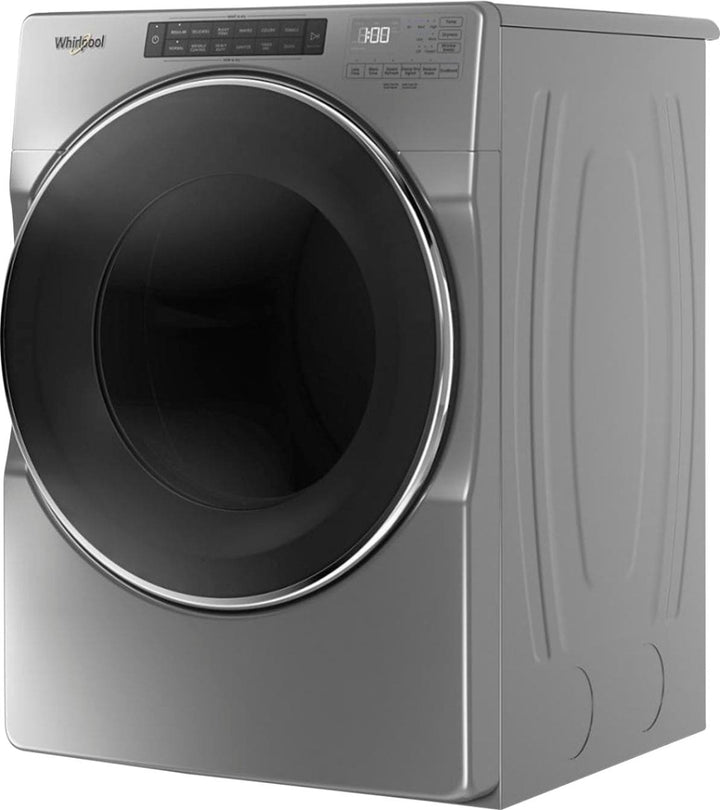 Whirlpool - 7.4 Cu. Ft. Stackable Electric Dryer with Steam and Wrinkle Shield Plus Option - Chrome shadow_9