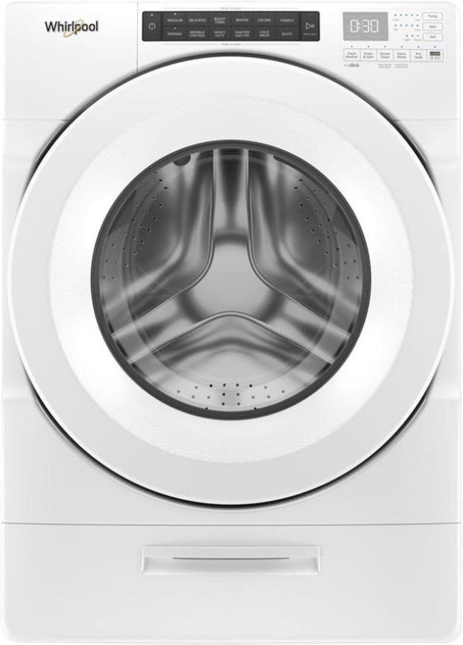 Whirlpool - 4.5 Cu. Ft. High Efficiency Stackable Front Load Washer with Steam and Load & Go Dispenser - White_0