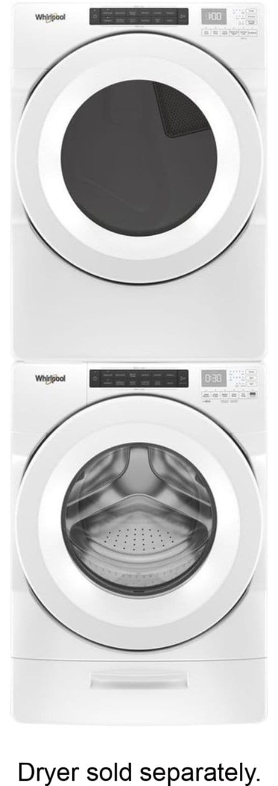 Whirlpool - 4.5 Cu. Ft. High Efficiency Stackable Front Load Washer with Steam and Load & Go Dispenser - White_9