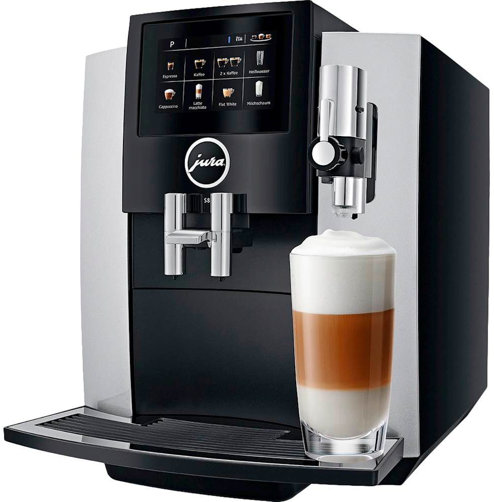 Jura - S8 Espresso Machine with 15 bars of pressure and Milk Frother - Moonlight Silver_6