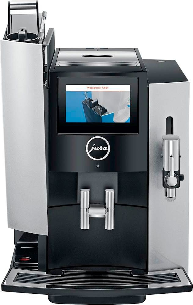 Jura - S8 Espresso Machine with 15 bars of pressure and Milk Frother - Moonlight Silver_9