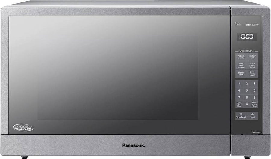Panasonic - 2.2 Cu. Ft. 1250 Watt SN97JS Microwave with Cyclonic Inverter and Sensor Cooking - Stainless steel_0