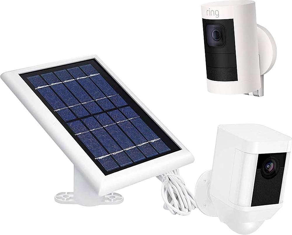 Wasserstein - Solar Panel for Ring Spotlight Camera and Ring Stick Up Camera - White_7
