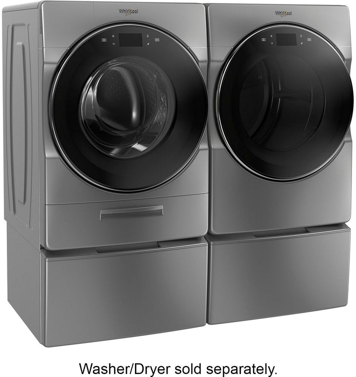 Whirlpool - Washer/Dryer Laundry Pedestal with Storage Drawer - Chrome shadow_14