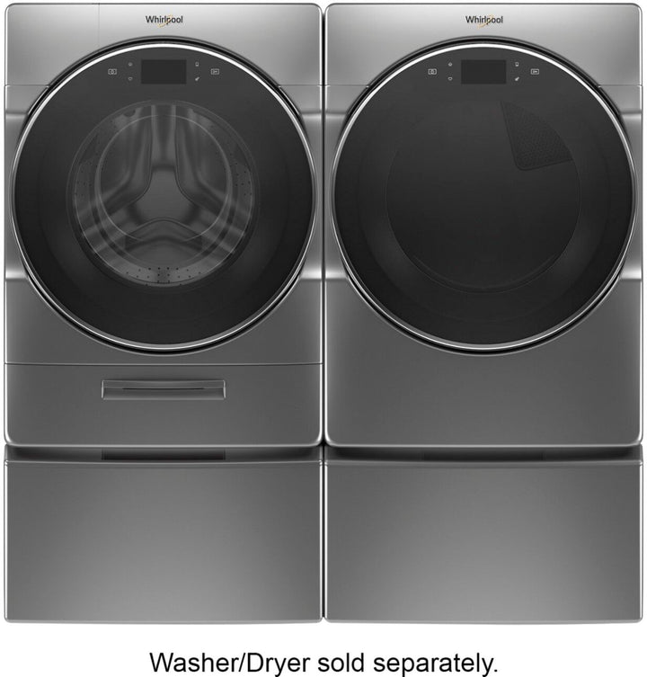 Whirlpool - Washer/Dryer Laundry Pedestal with Storage Drawer - Chrome shadow_13