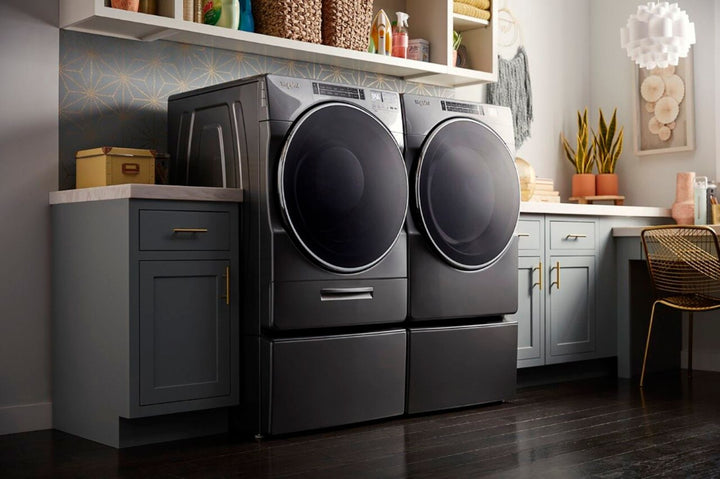 Whirlpool - Washer/Dryer Laundry Pedestal with Storage Drawer - Chrome shadow_11