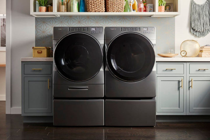Whirlpool - Washer/Dryer Laundry Pedestal with Storage Drawer - Chrome shadow_10