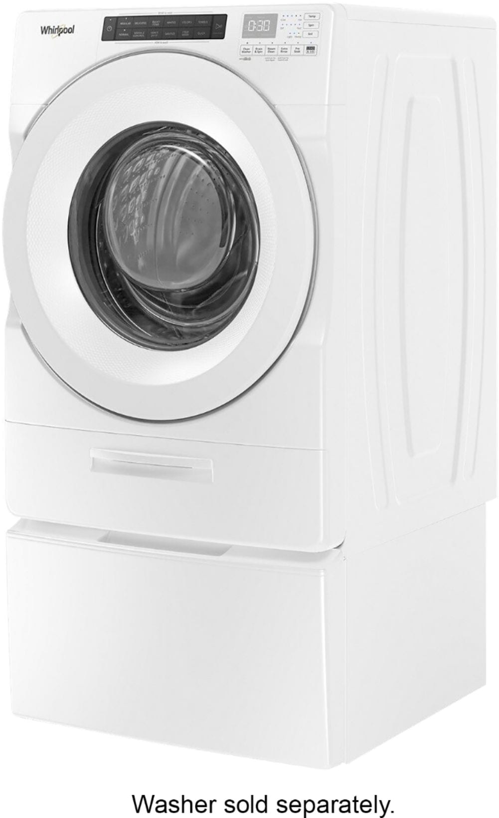 Whirlpool - Washer/Dryer Laundry Pedestal with Storage Drawer - White_3