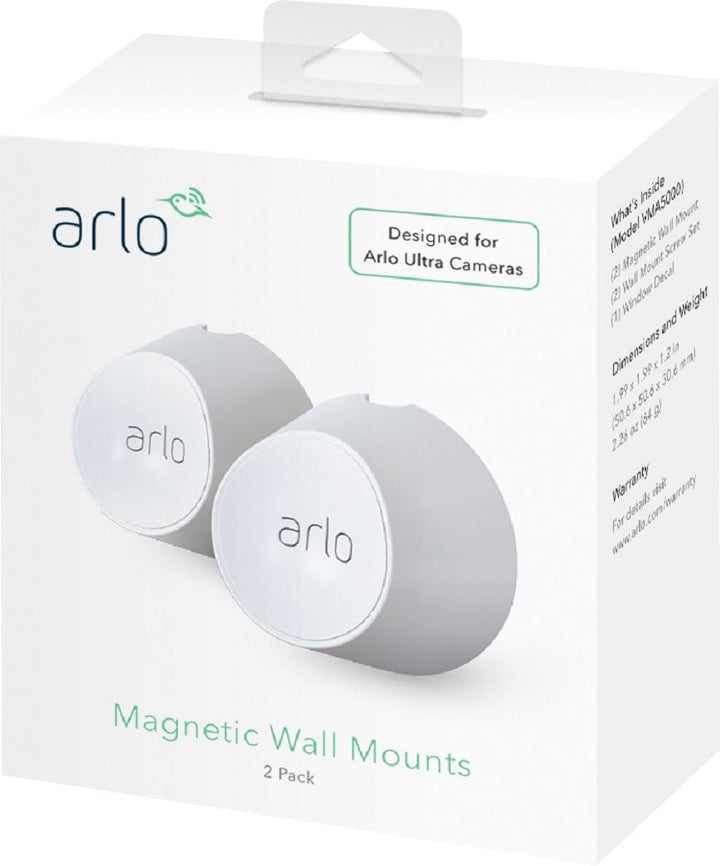 Arlo - Ultra/Pro 3 Magnetic Wall Mounts - White_0