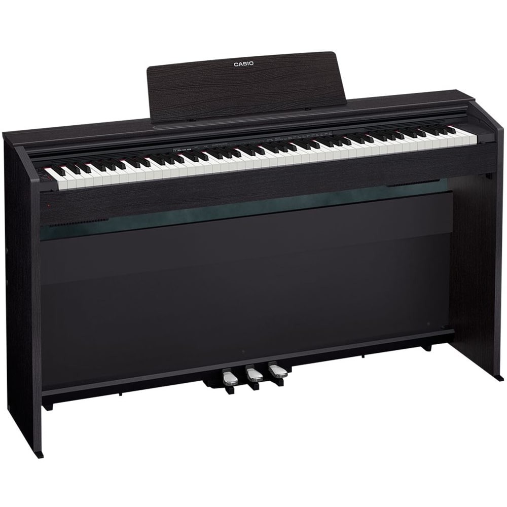 Casio - Full-Size Keyboard with 88 Fully-Size Velocity-Sensitive Keys - Black wood_1
