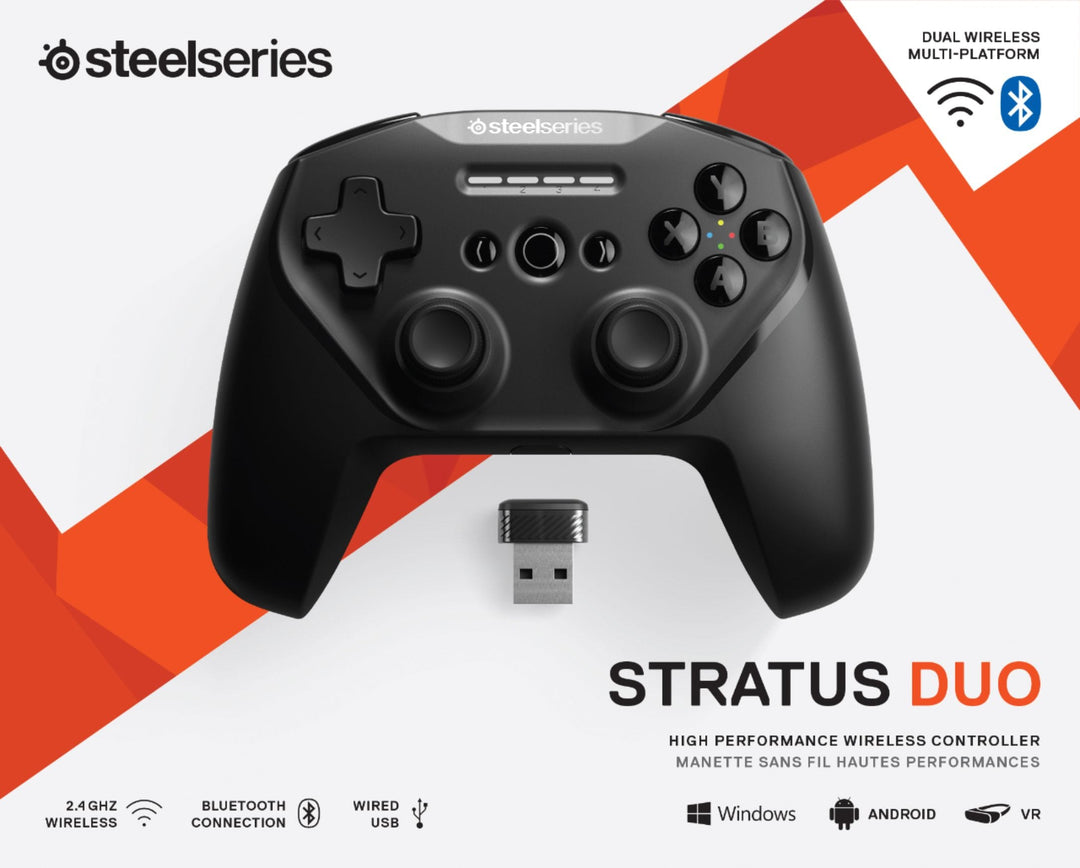 SteelSeries - Stratus Duo Wireless Gaming Controller for Windows, Chromebooks, Android, and Select VR Headsets - Black_4