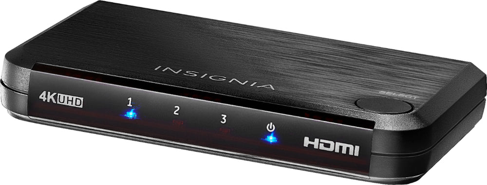Insignia™ - 3-Port HDMI Switch with 4K and HDR Pass-Through - Black_1