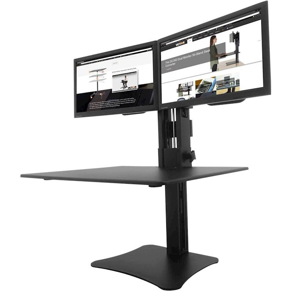 Victor - DC350A Dual Monitor Sit/Stand Desk Converter - Black_5