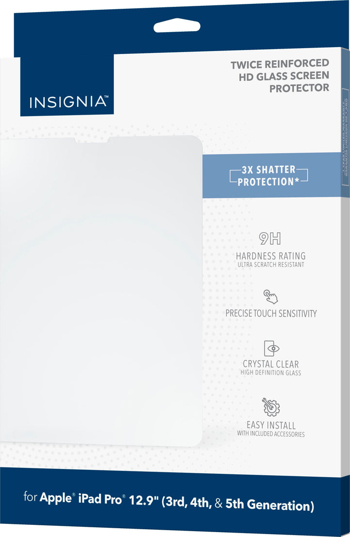 Insignia™ - Glass Screen Protector for Apple® iPad® Pro 12.9" (3rd, 4th and 5th Gen) - Clear_3