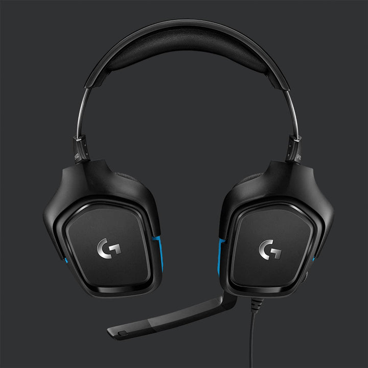 Logitech - G432 Wired DTS Headphone:X 2.0 Surround Sound Over-the-Ear Gaming Headset for PC with Flip-to-Mute Mic - Black/Blue_2