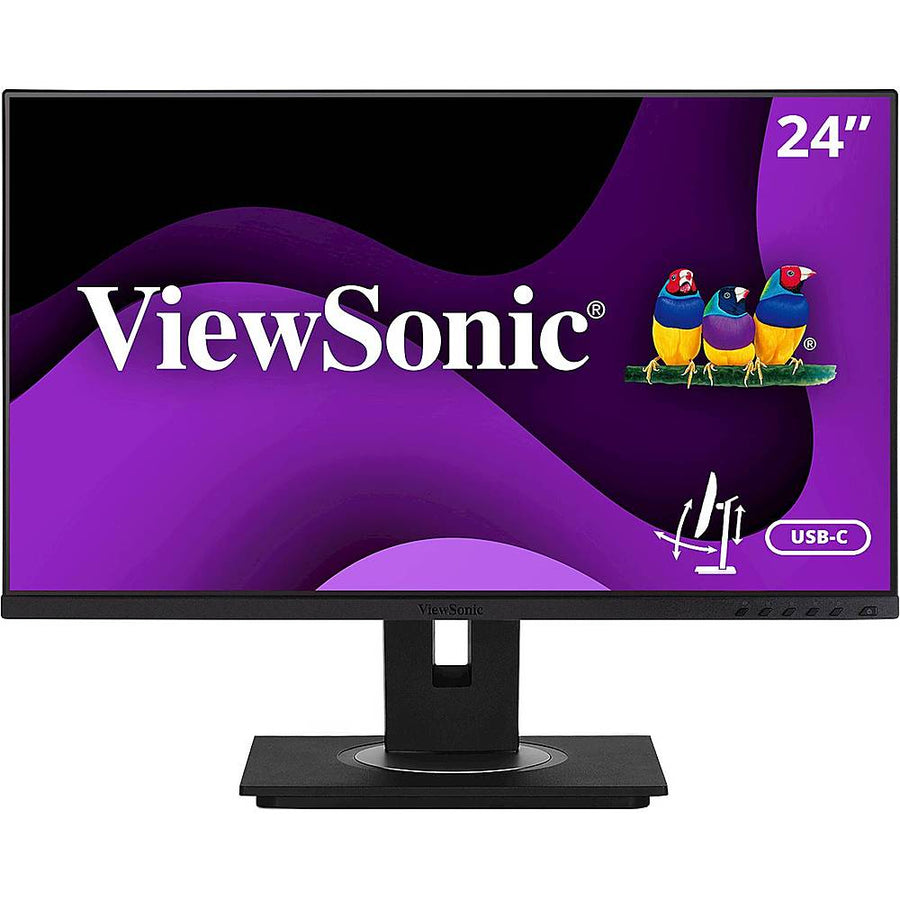 ViewSonic - VG2455 24" IPS LED FHD Monitor (DVI, DisplayPort, HDMI, USB, VGA) - Black_0