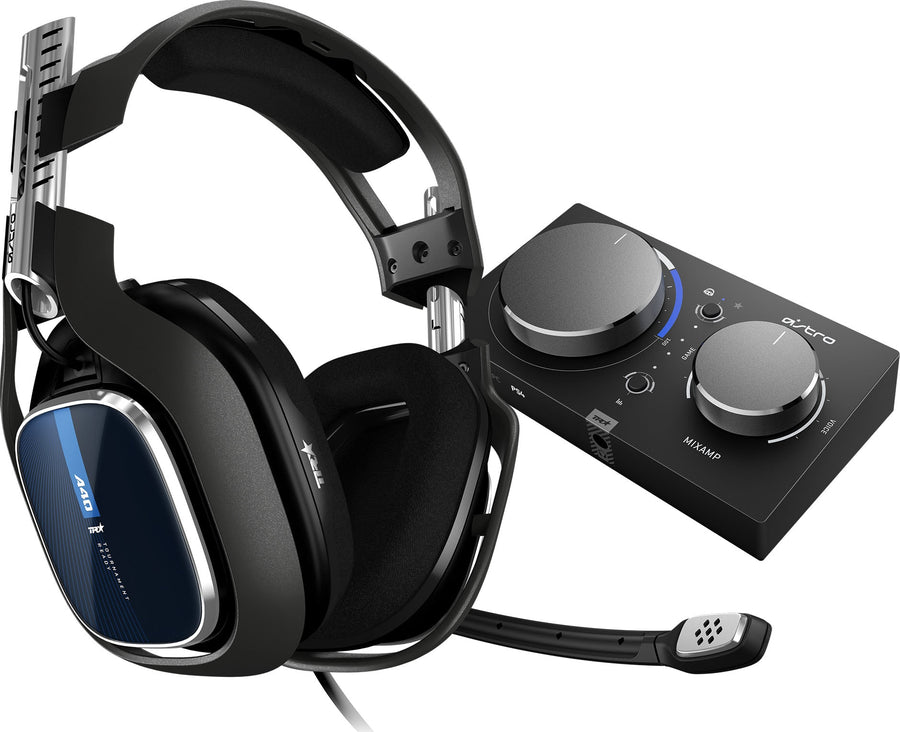 Astro Gaming - A40 TR Wired Stereo Over-the-Ear Gaming Headset for PlayStation 5, PlayStation 4, PC with MixAmp Pro TR Controller - Blue/Black_0
