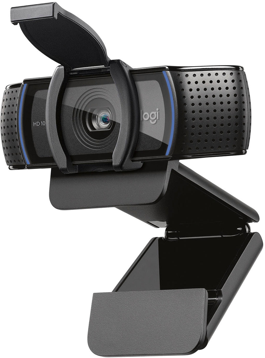 Logitech - C920s Pro 1080 Webcam with Privacy Shutter - Black_0