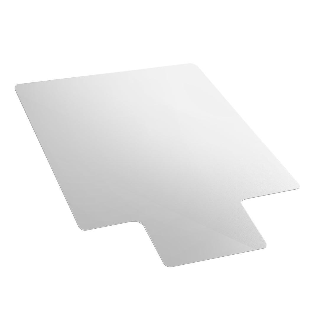 Floortex Executive Polycarbonate Lipped Chair Mat 48" x 53" for Hard Floor - Clear_0