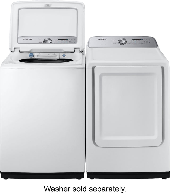 Samsung - 7.4 Cu. Ft. Electric Dryer with 10 Cycles and Sensor Dry - White_2