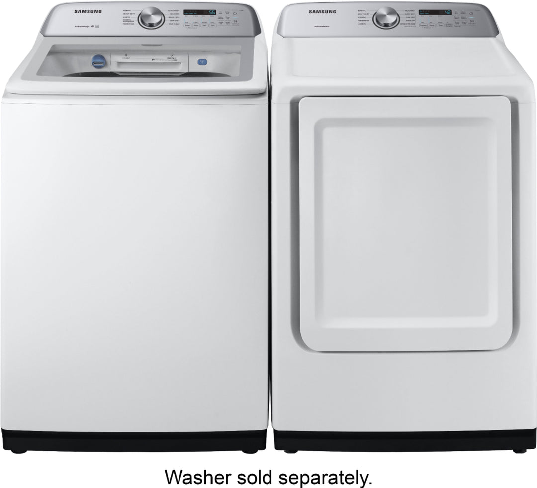 Samsung - 7.4 Cu. Ft. Electric Dryer with 10 Cycles and Sensor Dry - White_10