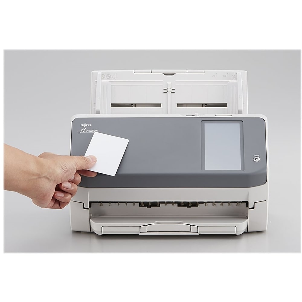 Fujitsu - Fi 7300NX Wireless Document Duplex Scanner with Touchscreen - Gray/White_1