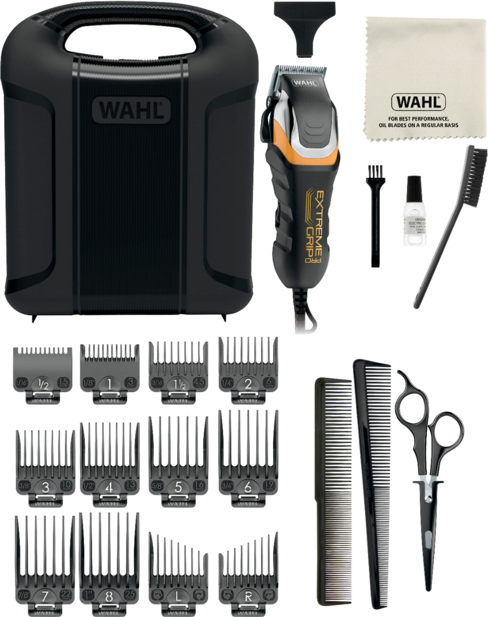 Wahl - Extreme Grip Pro Hair Clipper - Black/Silver/Yellow_1