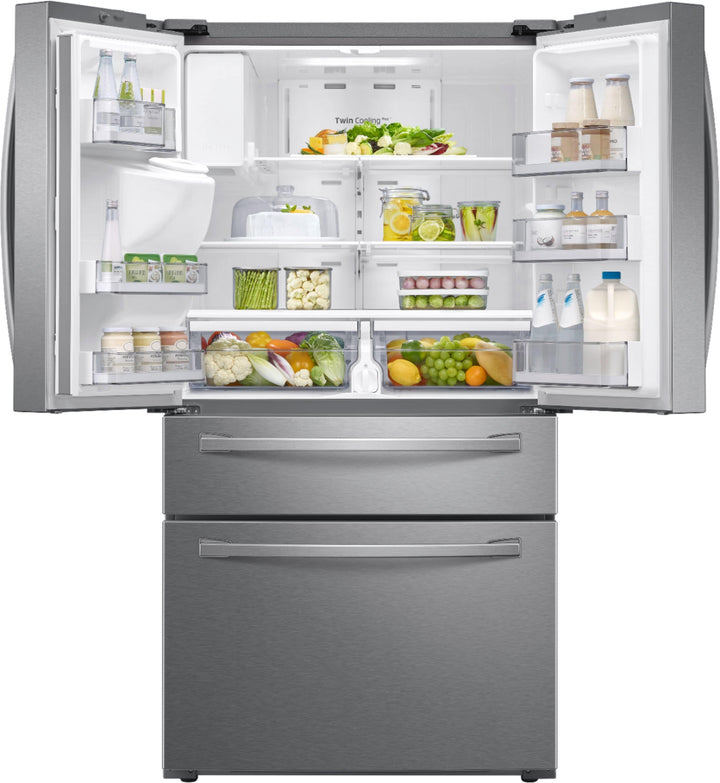 Samsung - 28  cu. ft. 4-Door French Door Refrigerator with FlexZone Drawer - Stainless steel_10