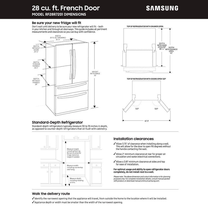 Samsung - 28  cu. ft. 4-Door French Door Refrigerator with FlexZone Drawer - Stainless steel_11